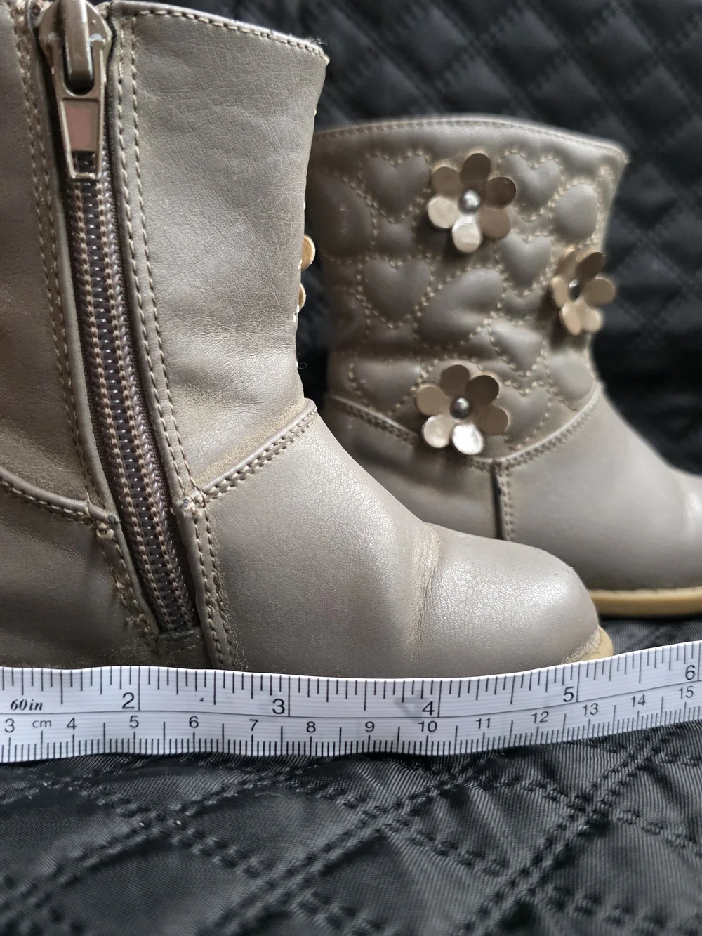Rachel Shoes Kids Boots in Light Tan Rubber Sole